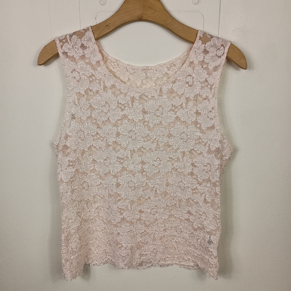 Buauty Lace Mesh Tops See Through Cropped Top Sheer Mesh Sleeveless Tank Shirt Ruched Side Floral Layering Tee Y2K 2025 White At Amazon Women's Clothing Store
